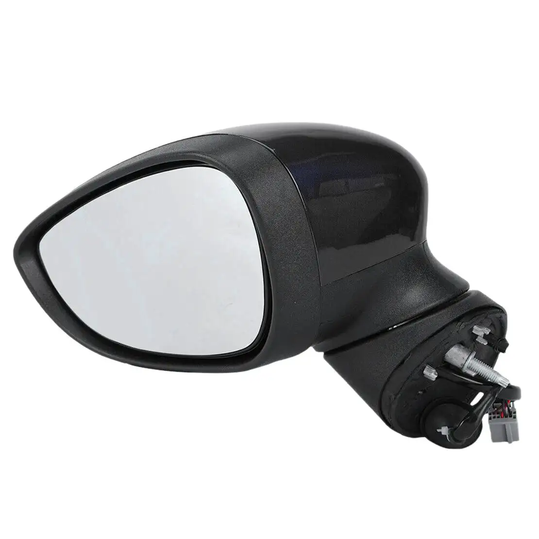 Black Left Side Electric Wing Rearview Mirror Assembly Fit For Ford Fiesta MK7 2013 2014 2015 2016 2017