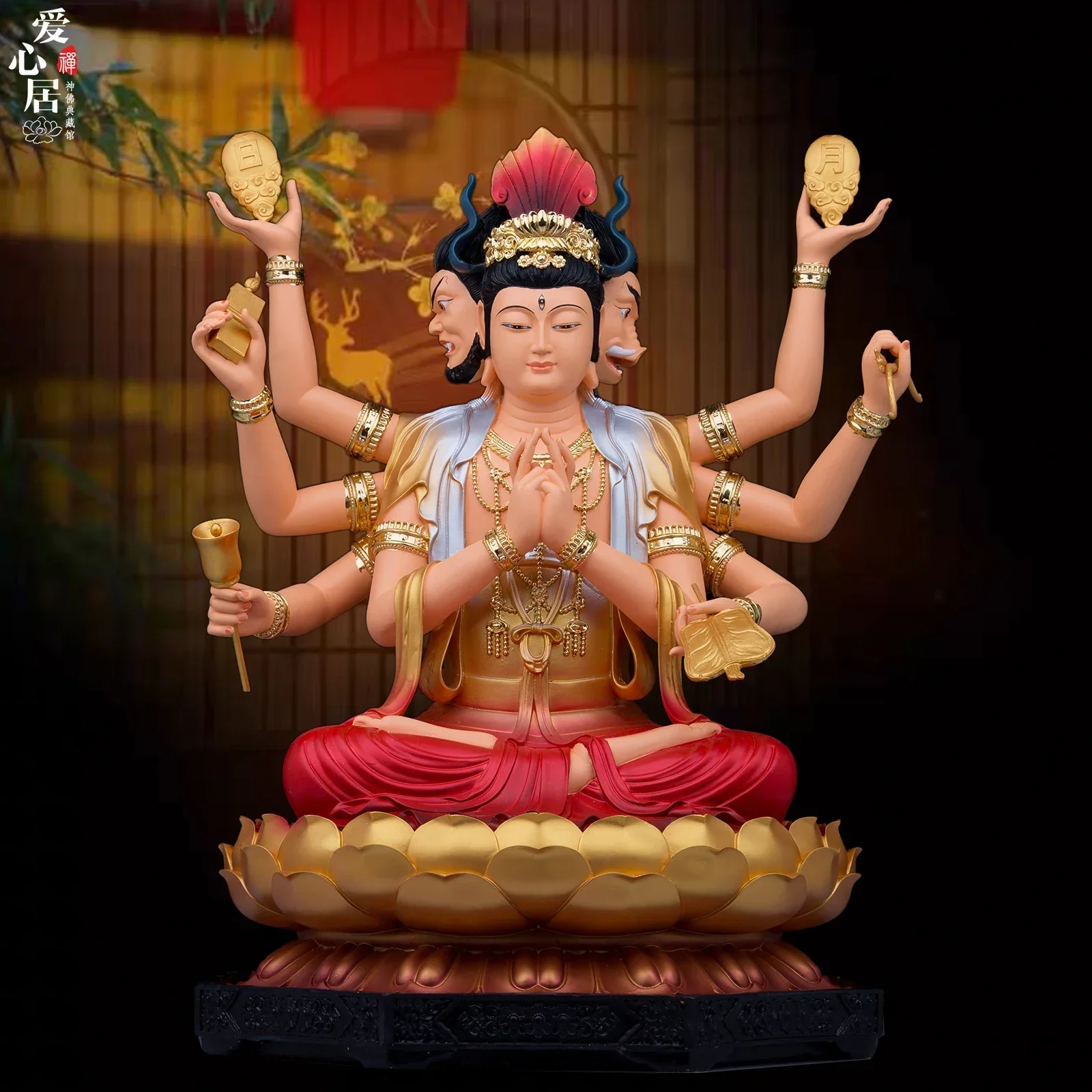 Statue of Doumu Yuanjun Household Enshrine High-grade Resin Doumu Xingjun Bless Peace Taoist God Ornaments Taoism Figurine