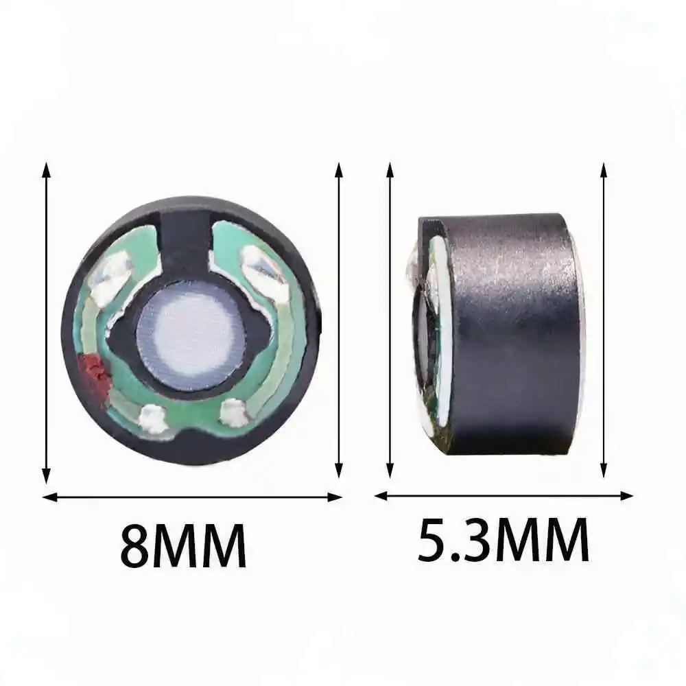 وحدة سماعة الرأس QIGOM 816A زوج واحد، 8 مم 18Ω 100dB، وحدة سماعة الرأس PU فيلم معدني مركب لوحدة سماعة الرأس HIFI داخل الأذن #2