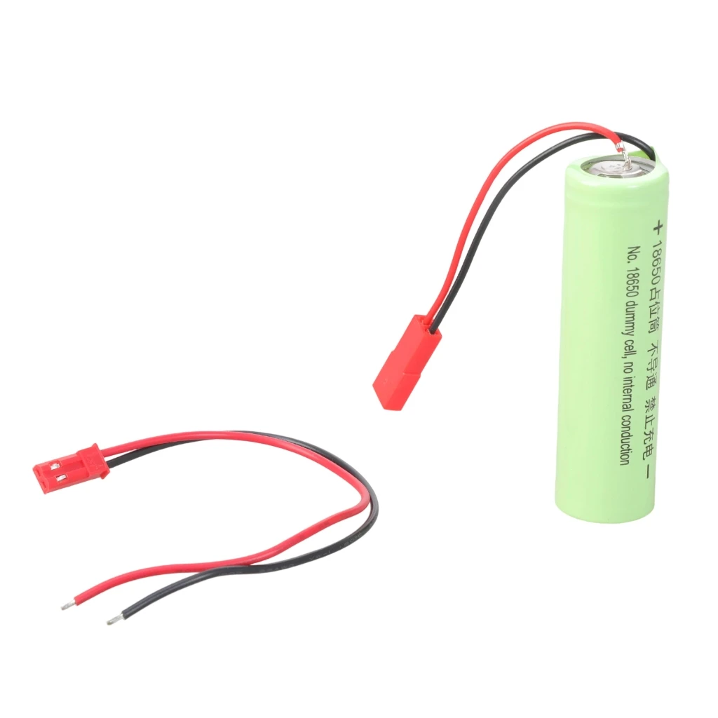 18650 Dummy Battery Conductor Shell Not Internal Conduction Placeholder JST input Cable for Electronics Power Adapters