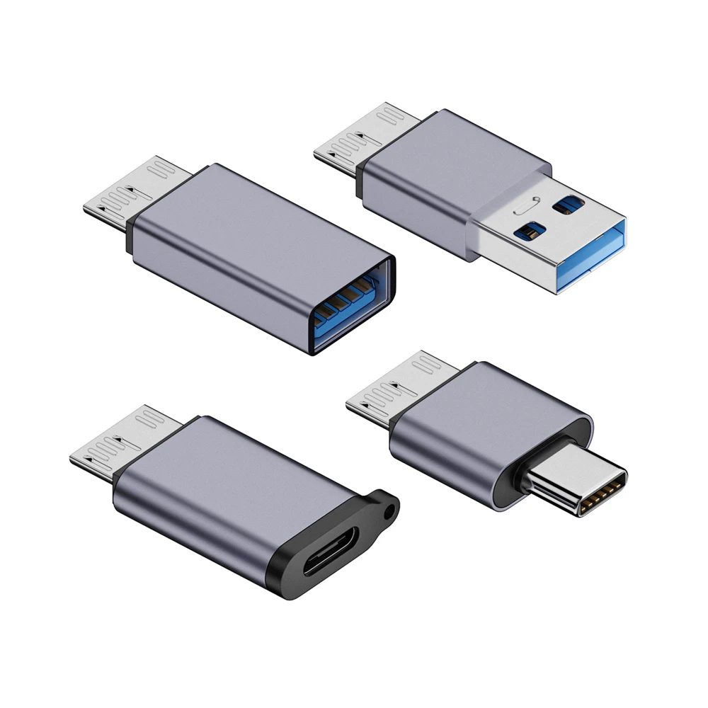 USB-C USB 3.1 Type A Micro USB 3.0 Male Data Adapter 10Gbps Data Power for Laptop SSD Disk