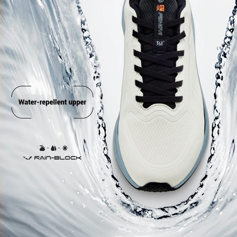 361 Degrees Wingblade Rainblock Men's Running Shoes Water Repellent Comfortable Splash Proof Anti-Slip Male Sneakers 672532231 view 3