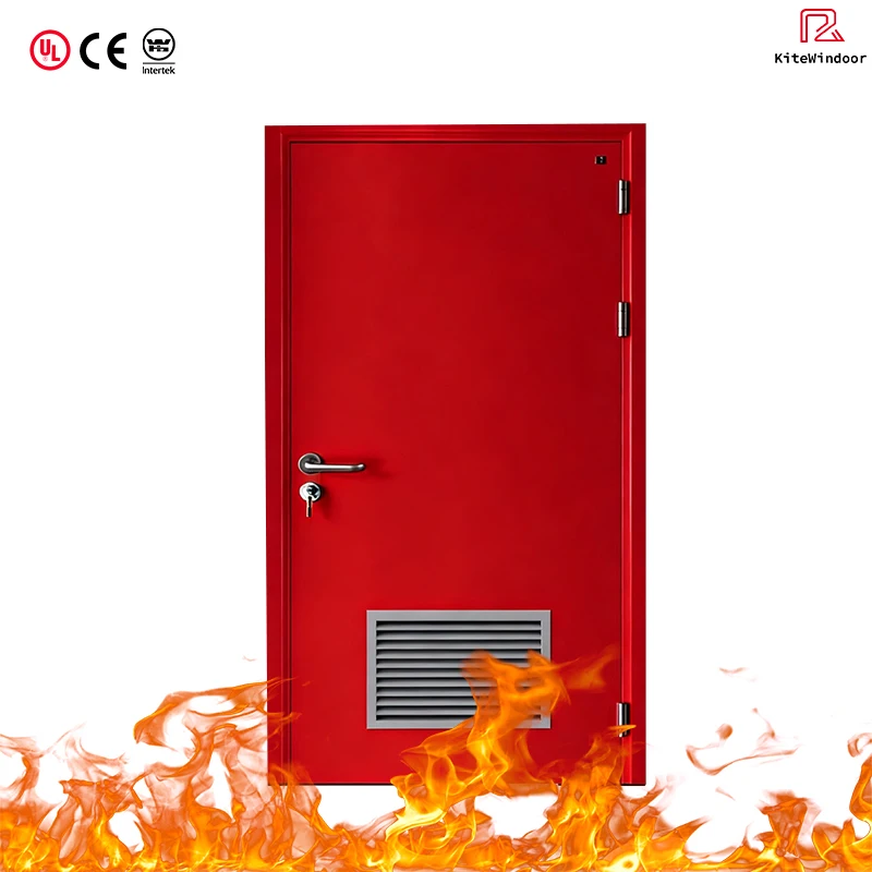 High Quality Fire Rated Steel Door for Construction Engineering Fire Rated Steel Swing Door