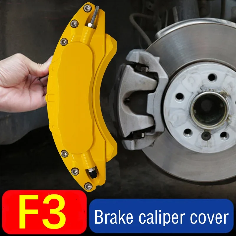 For BYD F3 Car Brake Caliper Cover Aluminum Metal Fit 1.5L 2007 2008 2009 2011 2012 2013 2014 2015 2016 2018 2020