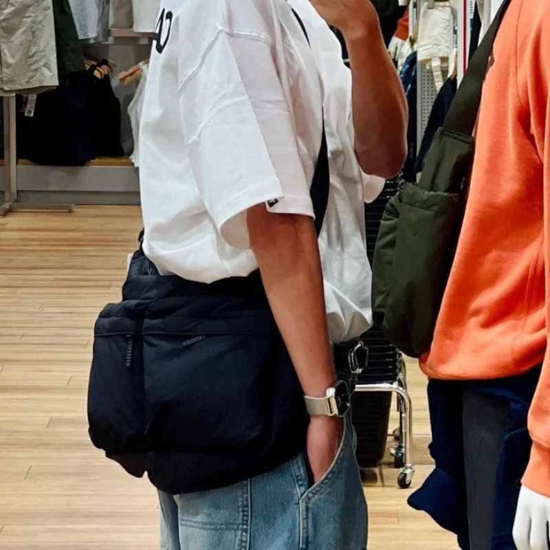 Lässige Armeegrüne Umhängetasche, Leichte Schultertasche mit Mehreren Taschen für Arbeit, Reisen, Einkaufen und Täglichen Pendeln – Detail 4