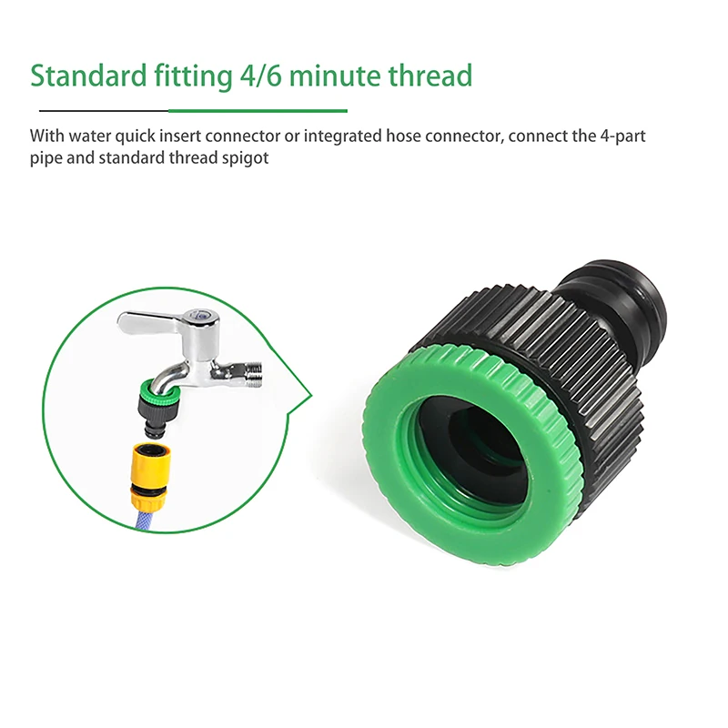 1 ชุดสวนรดน้ําท่อ PP Quick Connector 1/2 "End คู่ชายข้อต่อท่ออะแดปเตอร์ Extender ชุดสําหรับ Garden ท่อท่อ