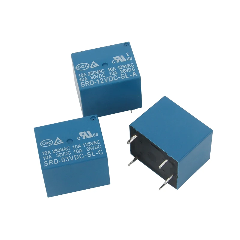 Relays SRD-03VDC-SL-C SRD-05VDC-SL-C SRD-06VDC-SL-C SRD-09VDC-SL-C SRD-12VDC-SL-C 3V 5V 6V 9V 12V 24V 48V 10A 250VAC 5PIN