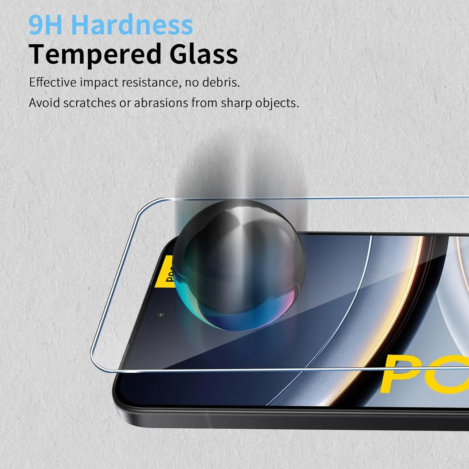 2/4 قطعة واقي شاشة عالي الدقة لهاتف Xiaomi POCO F7/F7 pro من الزجاج المقسى