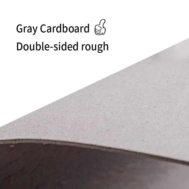 A4 Gray Cardboard 1mm 1.5mm 2mm 3mm Grey Paperboard Hard Thicked Paper For DIY Handmade Mould Album Cover Package