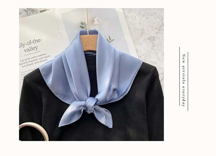 Mode echte Seide Schal Frauen Schals Wraps für Damen Halstuch Foulard Schals Pashmina weiblichen Schal Hijab Bandana – Detail 10