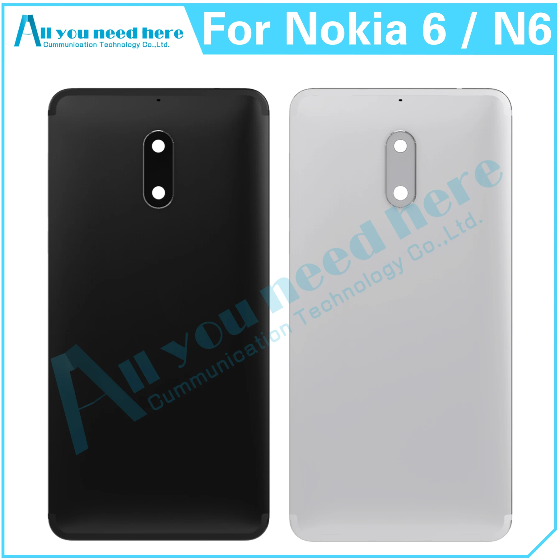 For Nokia 6 N6 TA-1021 TA-1033 TA-1000 TA-1003 TA-1025 TA-1039 ​Back Cover Door Housing Case Rear Cover Battery Cover