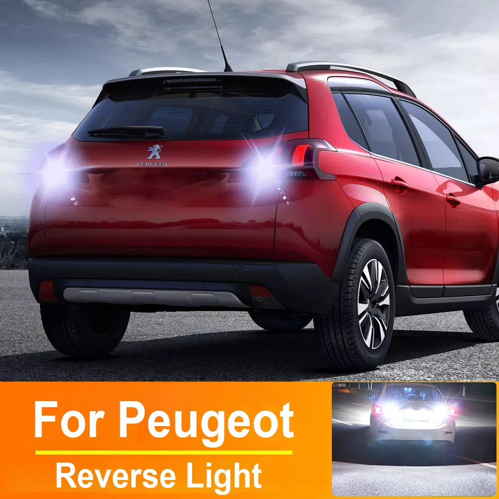 

2pcs LED Reverse Light Backup Lamp P21W BA15S 1156 For Peugeot 307 206 207 208 308 CC SW 5008 107 106 407 2008 306 406 Canbus