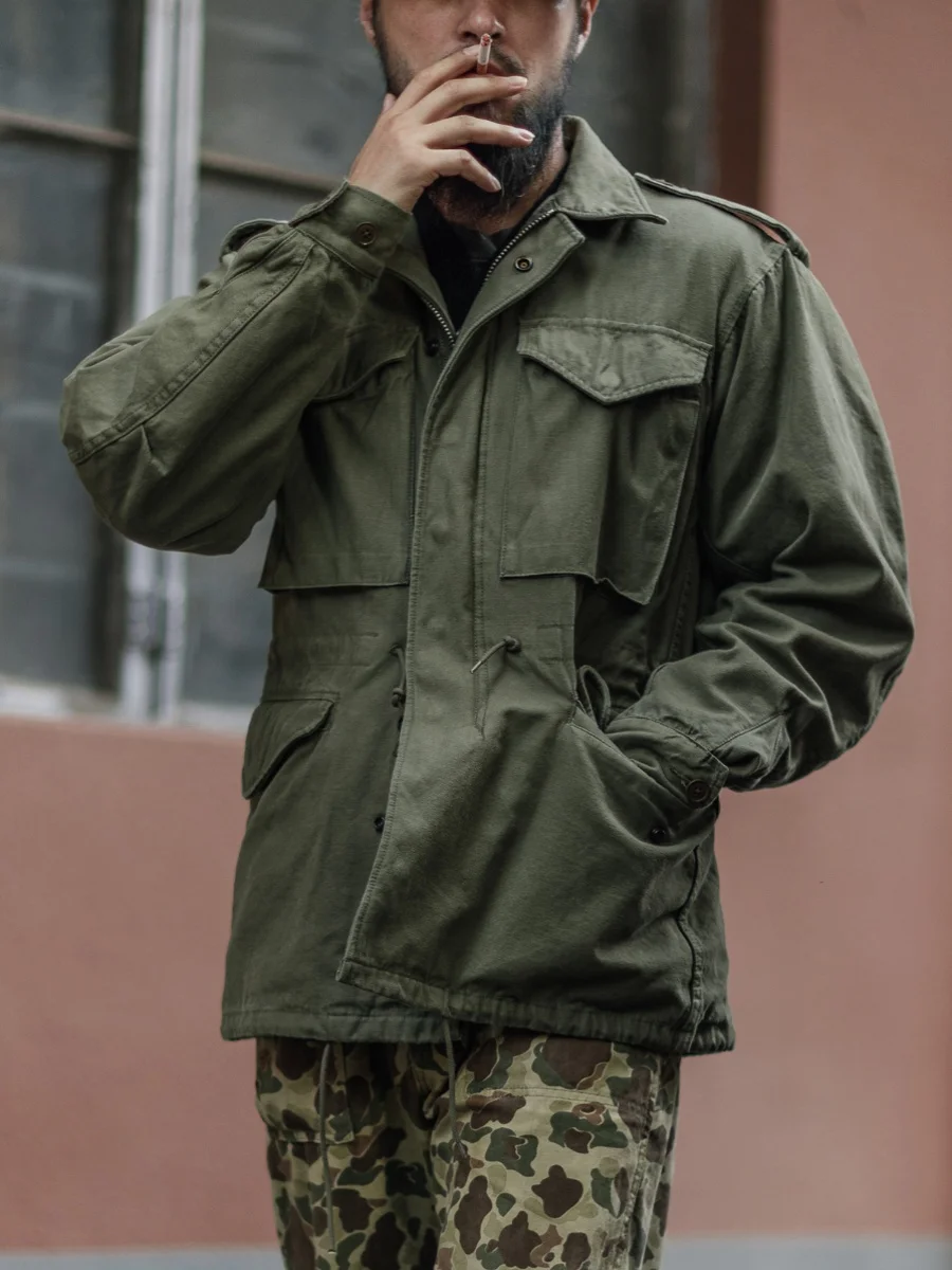 

Rugged Bronson Pure Cotton Military Jacket Bronson M51 Field Jacket Heavyweight Outerwear Youth Fashion Autumn Season