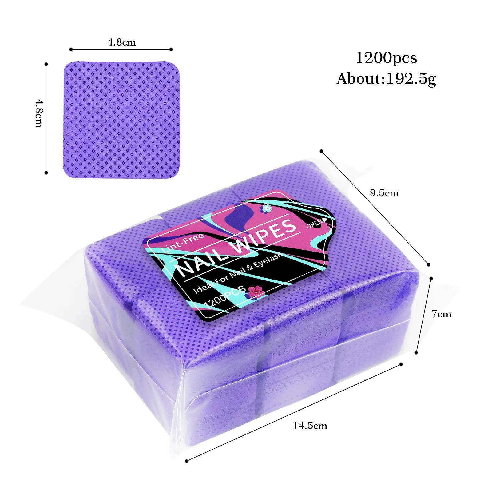 1080 stücke Boxed Nail art Fusselfreie Wimpern Kleber Tücher Papier Gel Polish Remover Sauber Kleber Baumwolle Pads Schönheit Reinigung werkzeuge