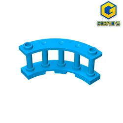 MOC PARTS GDS-880 Fence 4 x 4 x 2 Quarter Round Spindled with 2 Studs compatible with lego 30056 toys Assembles Building Blocks