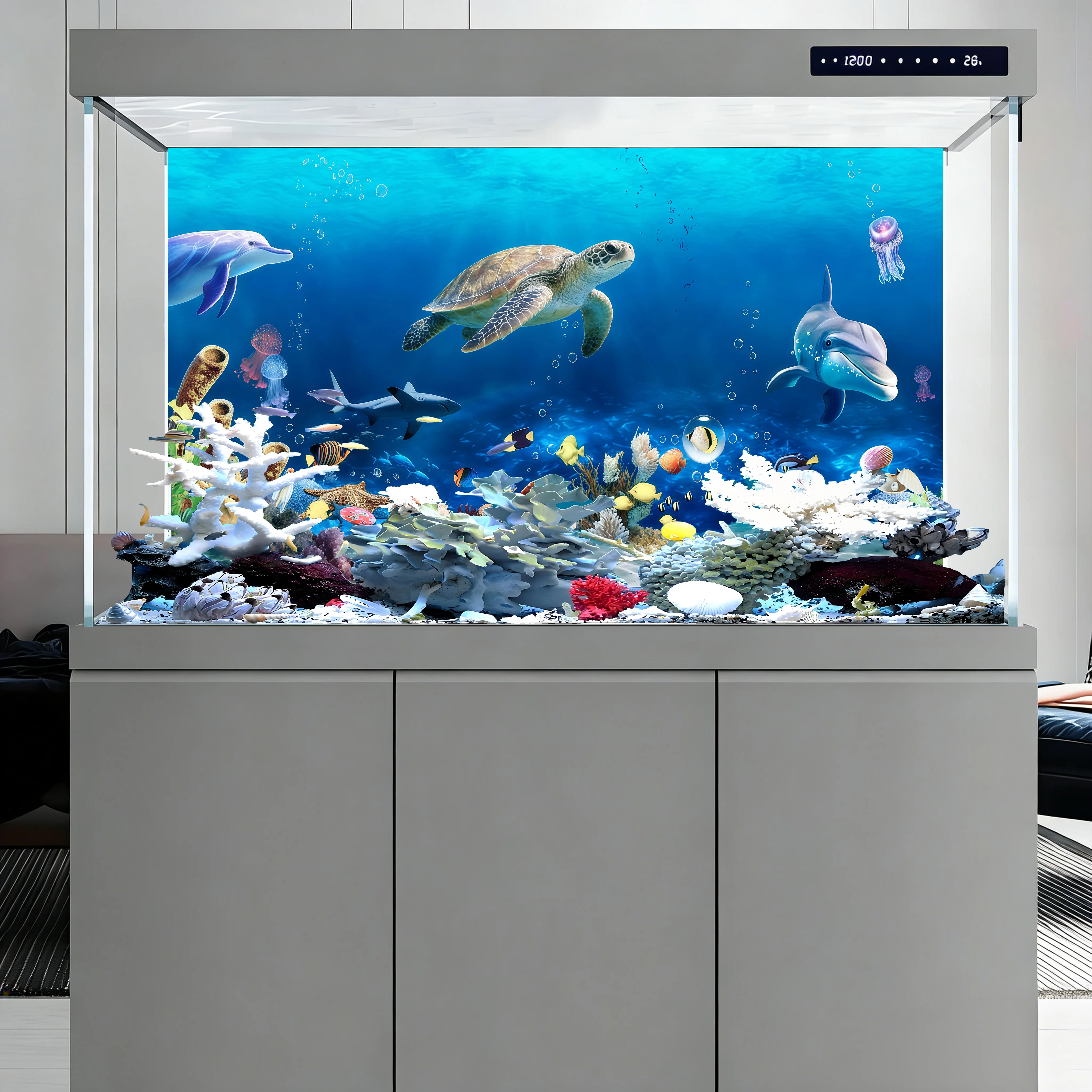 Фон для аквариума, фон для рыб – обзор и цена Aquarium Fish Dolphin