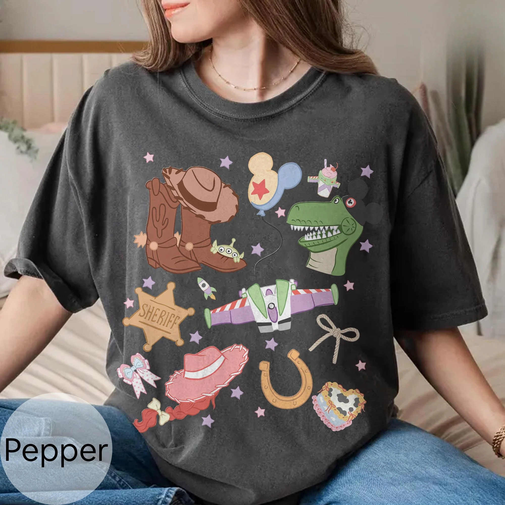 

Женская футболка Disney Toy Story с изображением Вуди, хлопковая классическая футболка унисекс с короткими рукавами, уличная одежда, свободная, повседневная, стильная, оверсайз