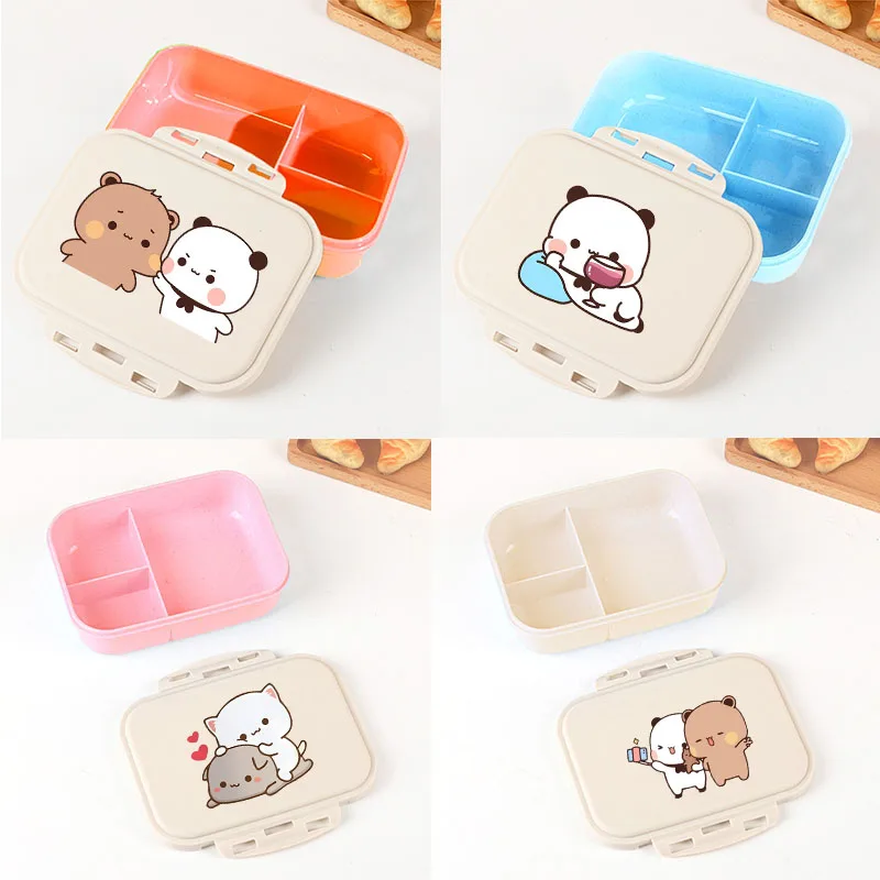 

Bubu Dudu Lunch Boxes Yier Bear Panda Cute Single-layer Large Capacity Bento Box Sealed Fresh-keeping Food Grade Lunch Case Gift