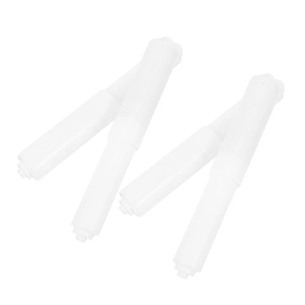 4 قطعة حامل ورق المرحاض استبدال قضيب الربيع تحميل البلاستيك لفة دعم لموزع الأنسجة الحمام سهلة التركيب #4