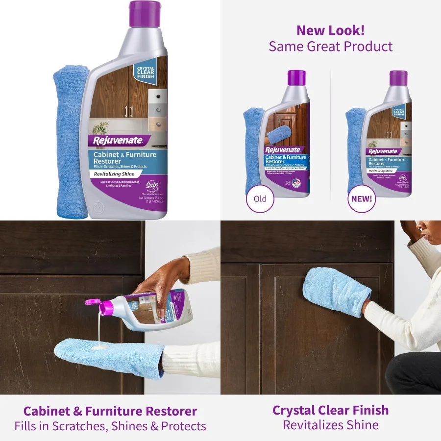 

Средство для восстановления шкафа и мебели для внутреннего использования: заполняет подряпины, улучшает блеск и обеспечивает защитную отделку 16 унций. Идеально подходит для