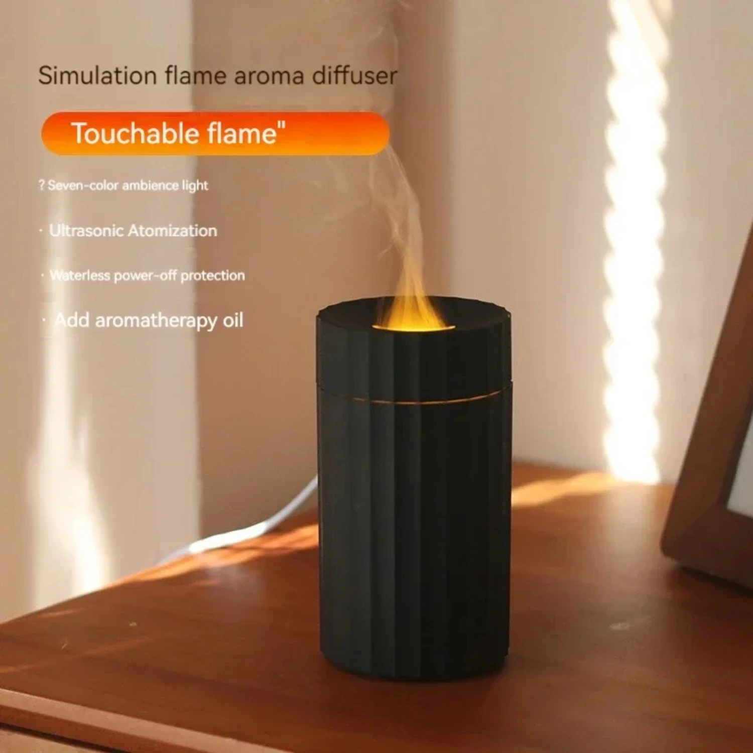 Nuovo diffusore di olio essenziale per auto orgeous per deodorante per ambienti aromaterapia-umidificatore a nebbia fredda ad ultrasuoni con luce a LED, beautfu