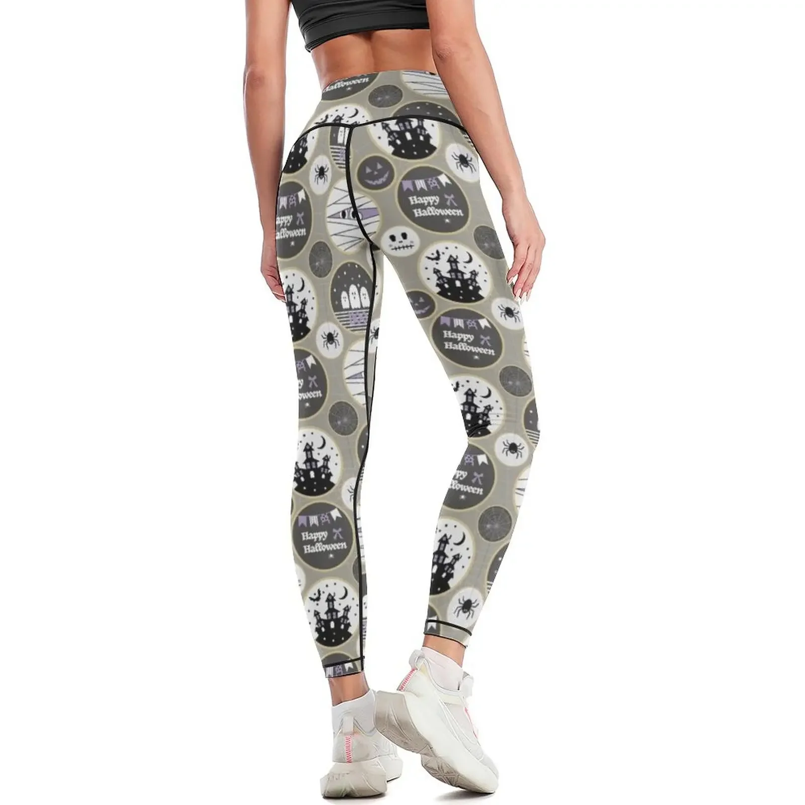 Happy Halloween Leggings ropa deportiva mujer gimnasio 2025 Medias de mujer tenis deportivo para ropa de golf Leggings para mujer