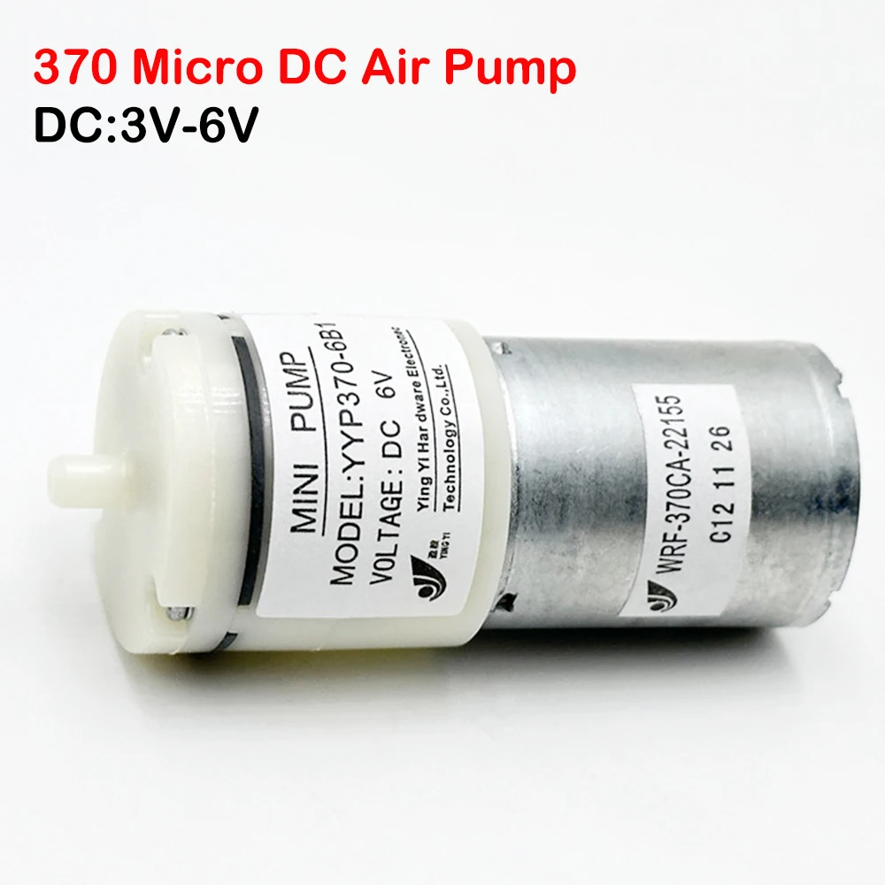 

Micro DC 3.7V 6V Air Pumps Mini Aquarium Pump Fish Tank small carbon brush Motor oxygen pump for Diaphragm Pump 2 L/Min