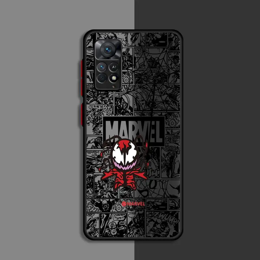 Marvel Spider Man Cute Phone Case for Xiaomi Redmi Note 11 Pro 11T 10 Pro 9 11S 9S 9T 12 13 Pro 12S 10S 9Pro 5G 11 7 8 Cover