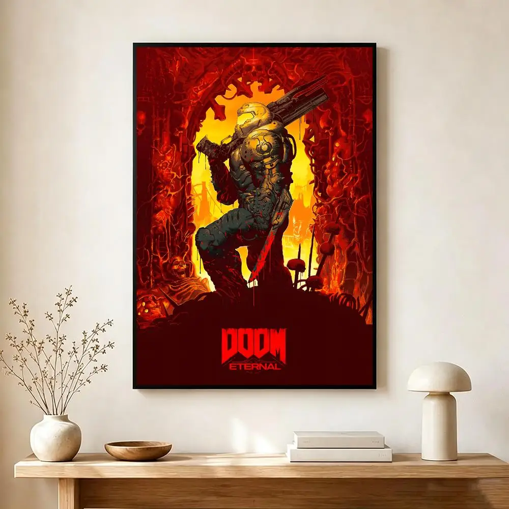 intense game D-DOOM Eternal Poster Modern Home Decoration Interior Design & Contemporary Wall Art Collection