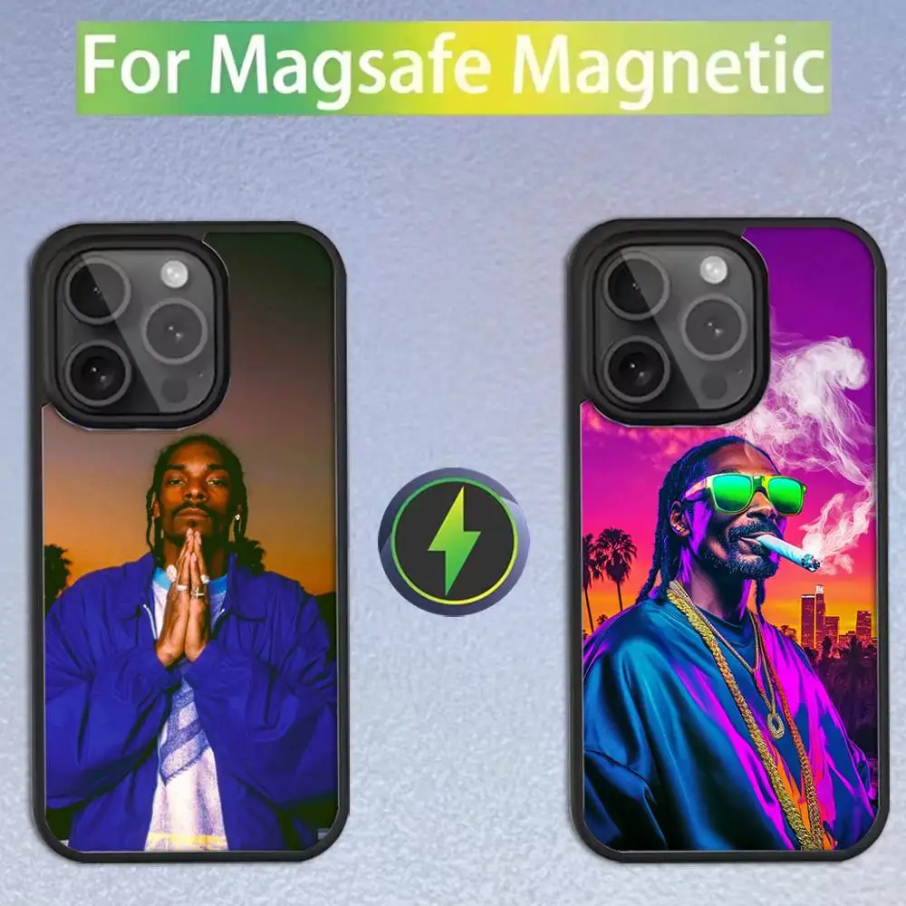 

Rapper S-Snoop Dogg Phone Case For iPhone 17,16,15,14,13,12,11,Pro,Max,Plus,Mini,SE Magsafe Magnetic Wireless Charging