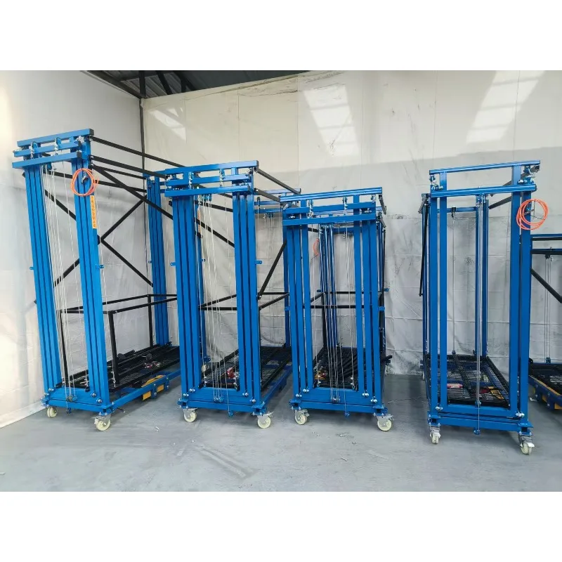 4M 6M 8M 10M 전동 비계 리프트 플랫폼 500kg 적재 원격 제어 리프팅 산업 건설 주택 개조용