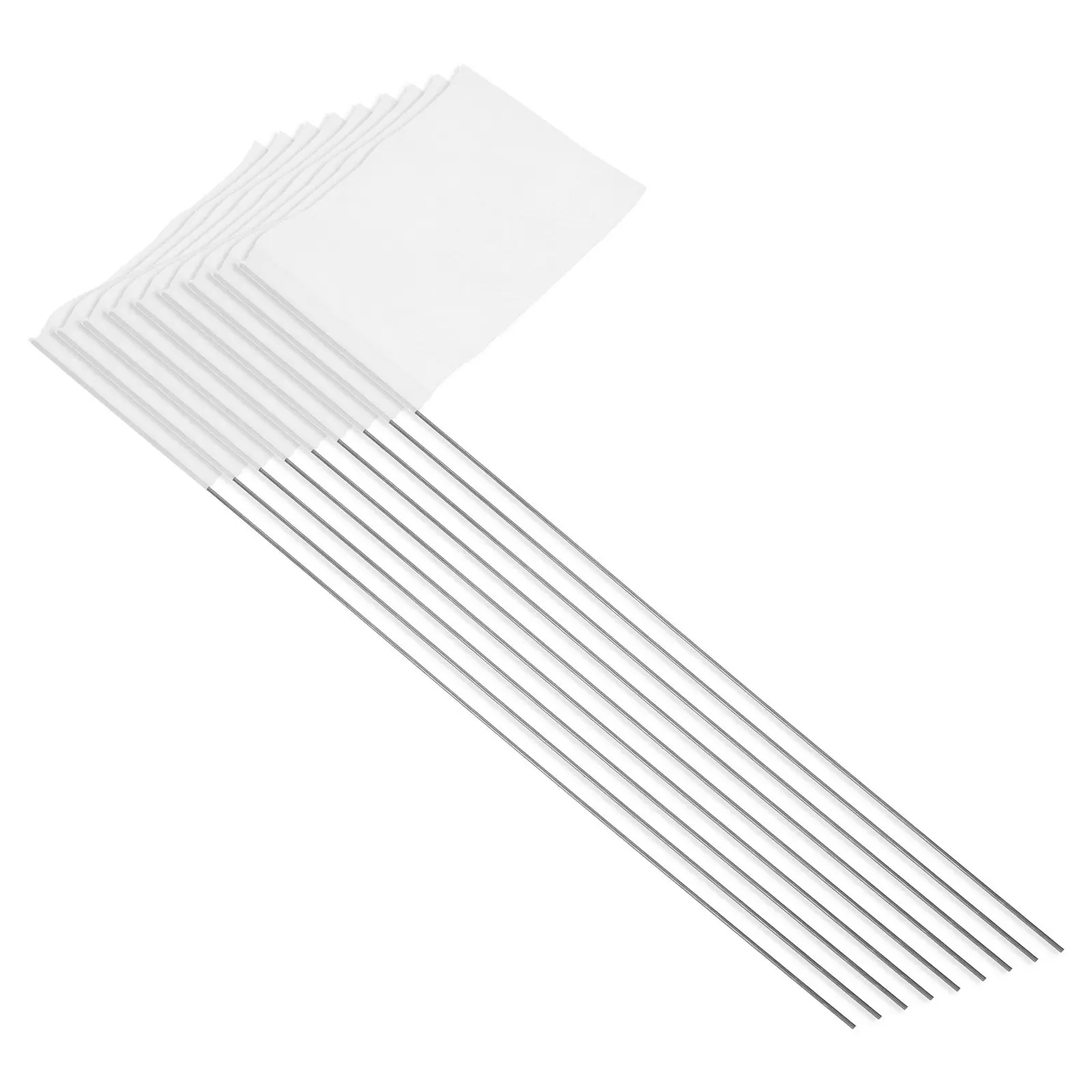 50Pcs Bright Lawn Marking Flags with Wooden Poles for Garden Irrigation Sprinkler System Identification Yard Landscaping Survey