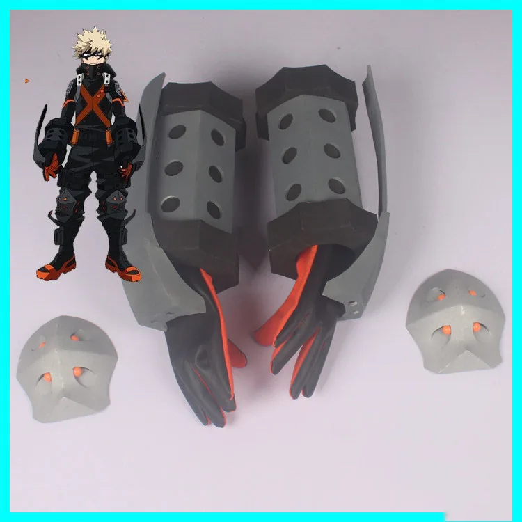 Anime Mijn Hero Academia Bakugou Katsuki Armor Armor Handschoenen Cosplay Kostuum Rekwisieten Halloween Carnaval Cosplay Kostuum Accessoires
