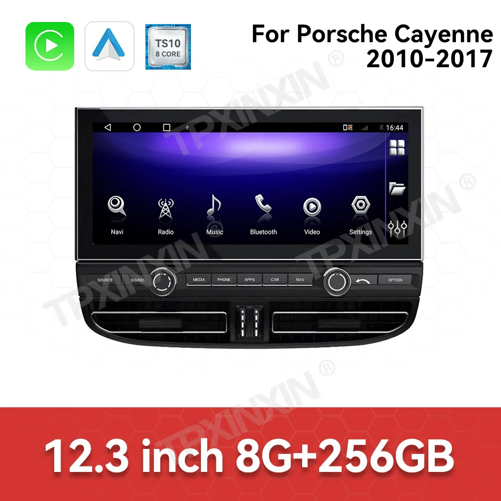 راديو سيارة بشاشة تعمل باللمس لبورشه كايين 2010-2017 أندرويد نظام تحديد المواقع للسيارات الوسائط المتعددة راديو تلقائي وحدة استقبال ستيريو