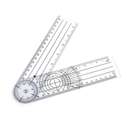 360 Degree Goniometer Angle Medical Spinal Angle Ruler Angle Inclinometer Ruler Protractor Angle Finder Measuring Tool 0-140mm