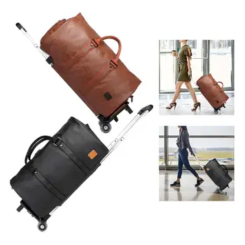Tekerlekli Çıkarılabilir Arabalı Tekerlekli Haddeleme Giysi Çantası Erkekler Kadınlar için Iş Seyahat Takım Elbise Gelinlik Gezisi
