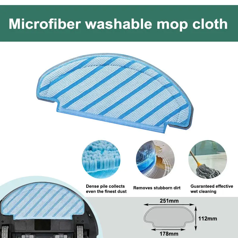 For Ecovacs Deebot T8+ T8 AIVI T8 N8+ N8 Plus N8 Pro T9 Spare Parts Main Side Brush Hepa Filter Mop Cloth Dust Bag Accessories