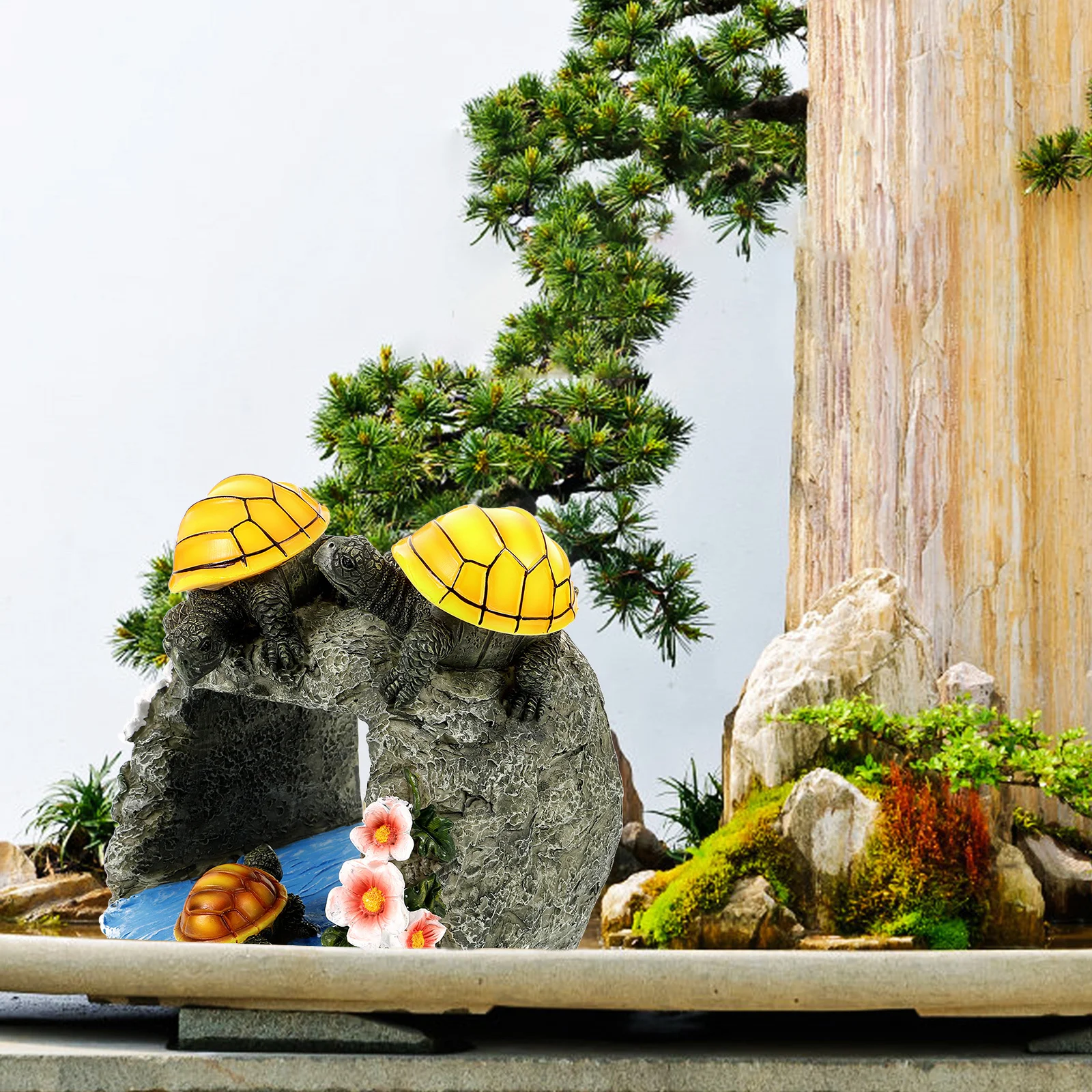 Turtle Downspout Extension Statue Resin Garden Decoration Outdoor Durable Landscape Sculpture For Gutter Pipe Hole Statues