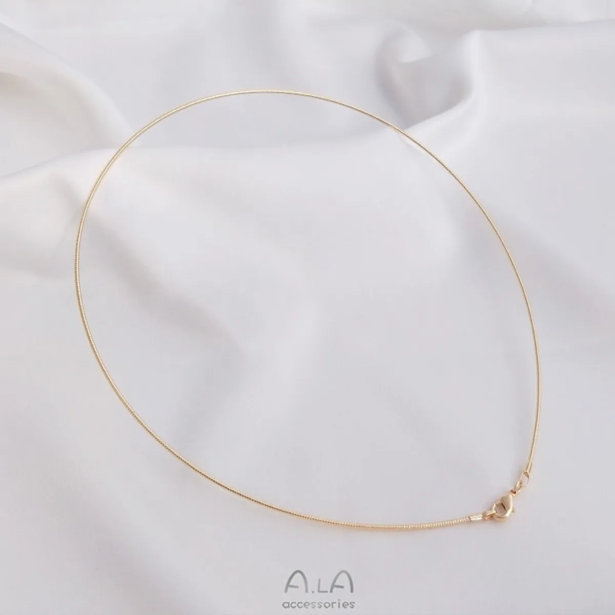 14K Gold-plated Memory Rebound Bracelet Collar Threaded Hard Wire Bracelet Collar DIY Jewelry Accessories Material