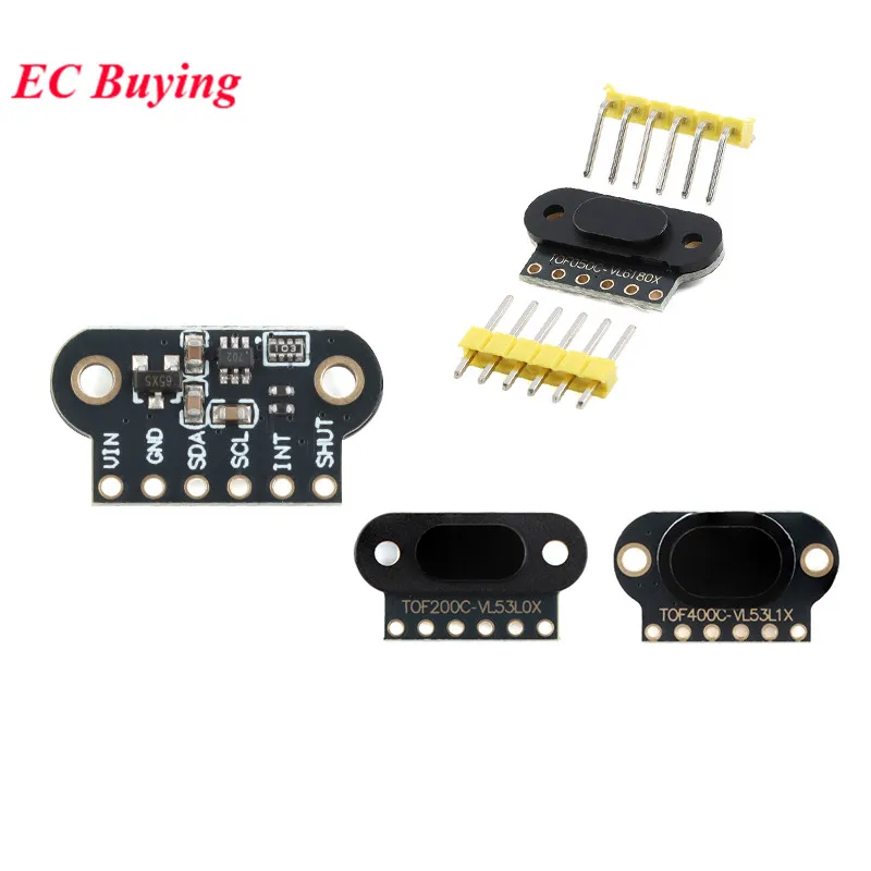 5pcs/lot VL6180/VL53L0X/VL53L1X ToF Laser Infrared Ranging Sensor Module TOF10120 10-180cm TOF050C TOF200C TOF400C 50CM/2M/4M