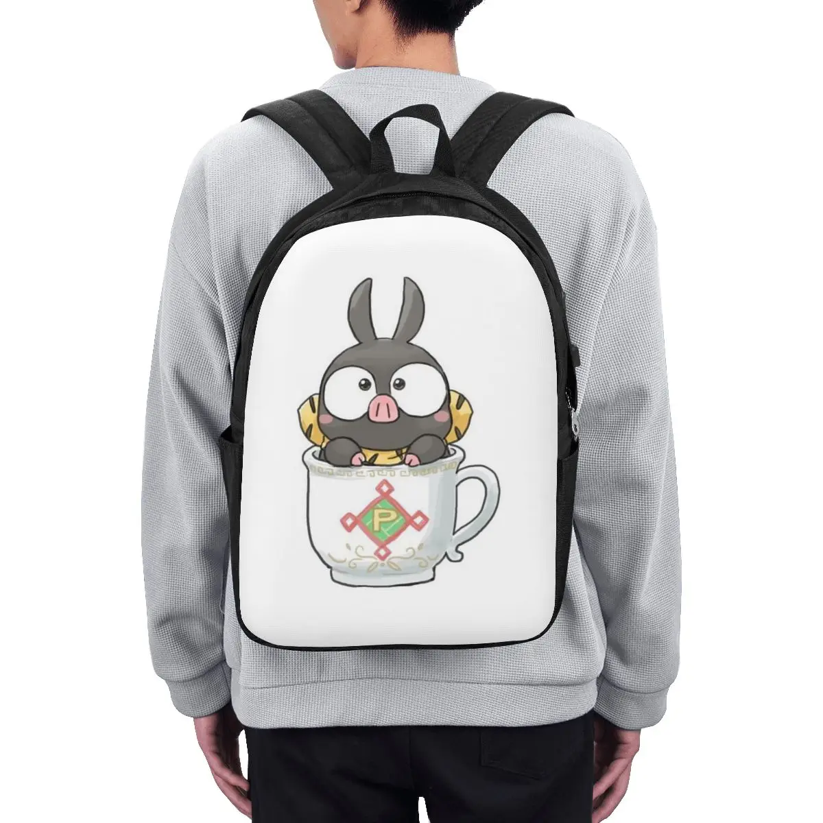 RanmaSaotome Pig Girls P Chan Backpack Travel Notebook Bag ComputerCollege Student School Bag Laptop Shoulder Bags for Men Women