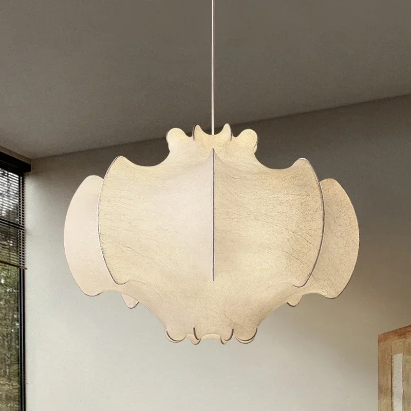

Wabi-Sabi Wind Creative Silk Pendant Lights Nordic Living Dining Room Bedroom Home Decor Chandelier Led E27 Hanging Lamp Fixture