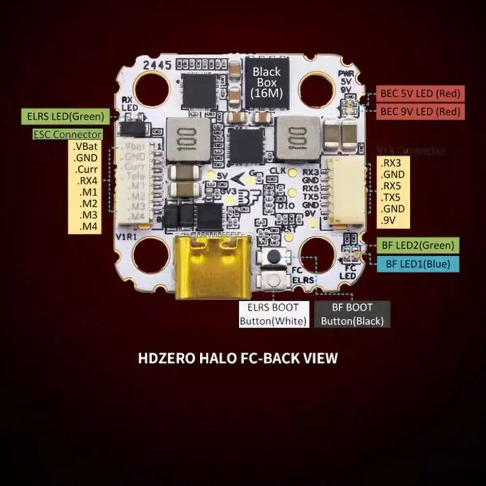 Contrôleur de vol Feiying Jiale F7 60A tour volante FPV traversant Flytower pour télécommande Drone de course FPV quadrirotor
