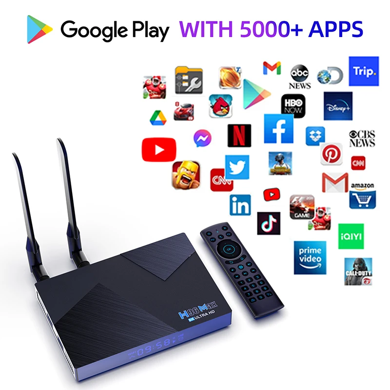 Imagem -03 - Smart tv Conjunto Top Box Media Player Youtube Android 12 11 Rk3588 8k H96 Max V58 V56 8gb 64gb 8gb