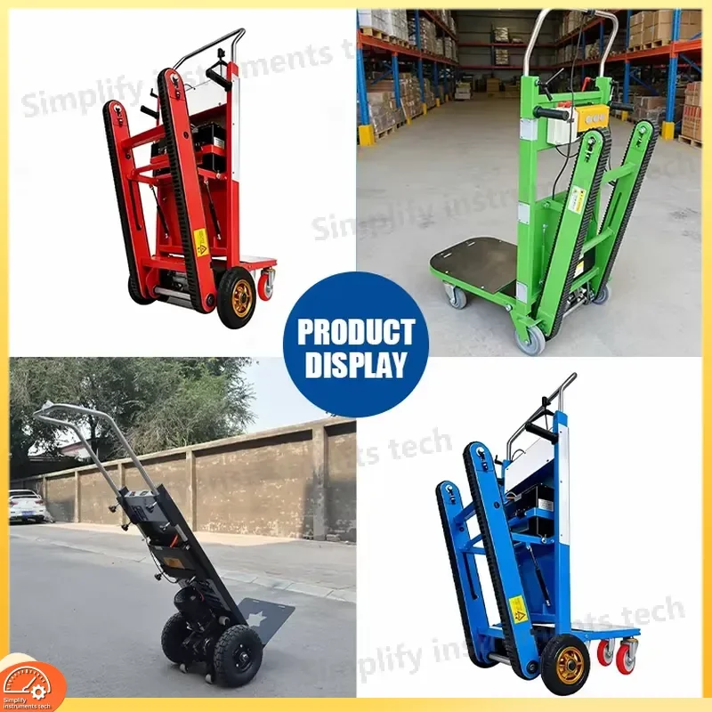 400kg Stair Climbing Cart Stainless Steel Hand Truck Dolly Wheeled Trolley Heavy Duty Mover for Factory Warehouse