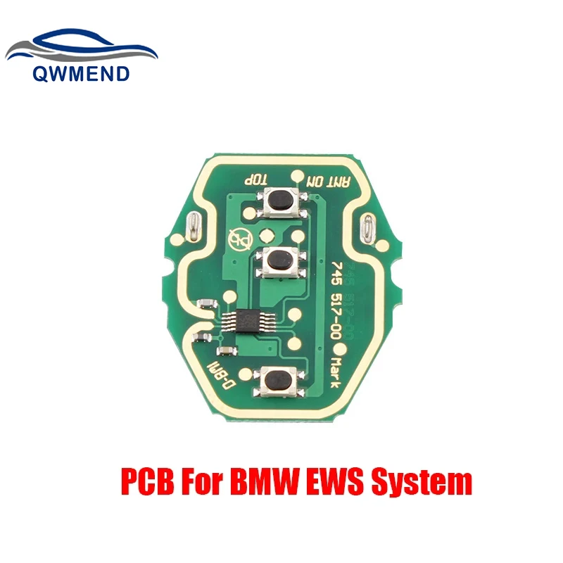 

QWMEND для BMW ключ PCB 433/315 МГц дистанционный ключ автомобиля печатная плата для BMW EWS X3 X5 Z3 Z4 1/3/5/7 серии электронная плата 3 кнопки