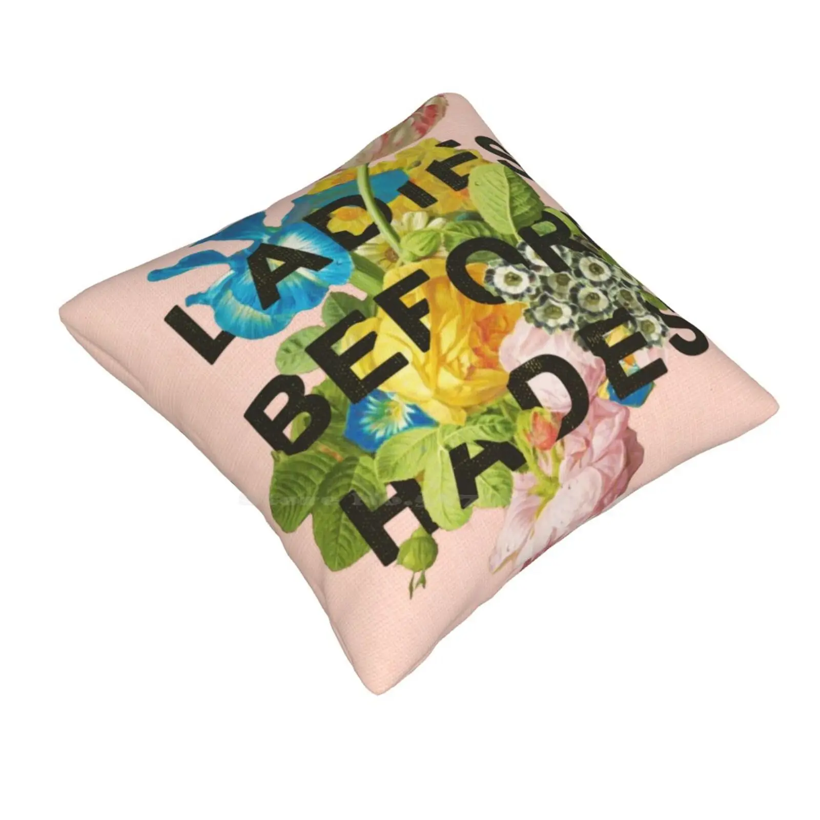 Ladies Before Hades Home Sofa Car Cushion Cover Pillowcase Mythology Persephone Funny Humor Girls Saying Message Ladies Before