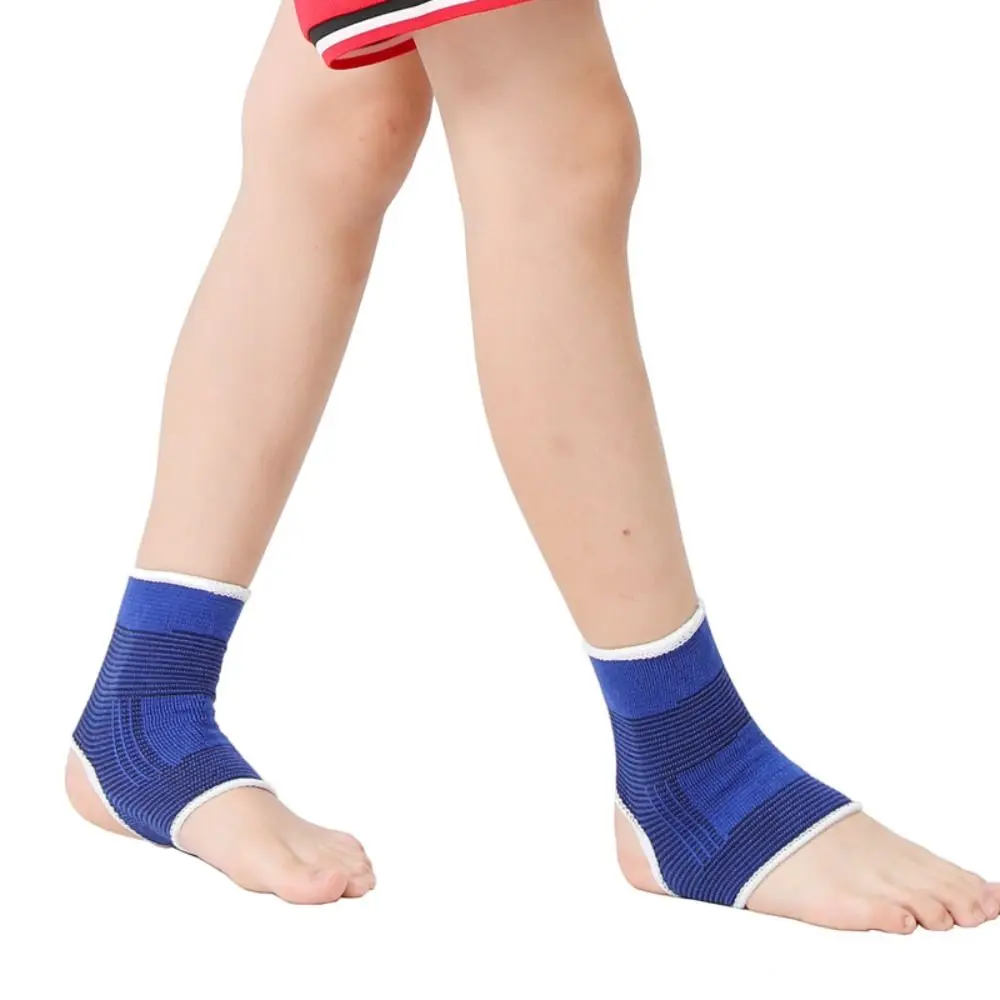 Sports Safety Polyester Cotton Knee Pads Blue Elastic Elbow Pads Wristband Basketball Football Skating