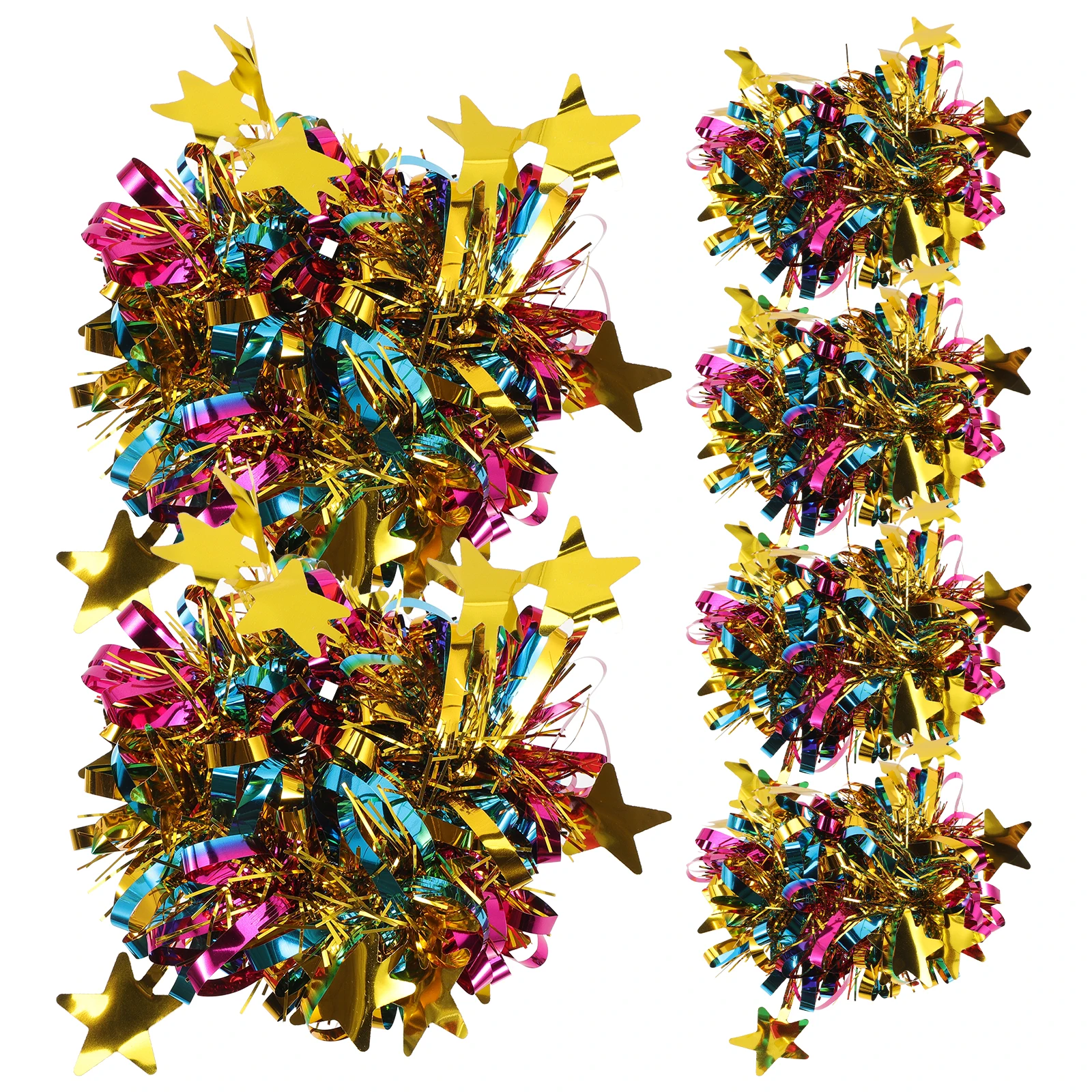 6 ชิ้นนาฬิกาข้อมือดอกไม้เลื่อมโลหะเชียร์ลีดเดอร์ Pompoms เชียร์ลีดเดอร์อุปกรณ์เสริมมือสัตว์เลี้ยง