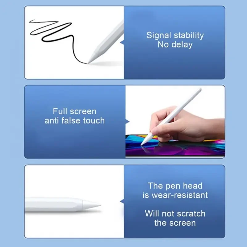 Replacement Tips for Apple Pencil Pro USB-C 1st 2nd Gen, 4/6 Pack Spare Nibs for IPad Pencil, Fine Point Stylus Pen Tips Set